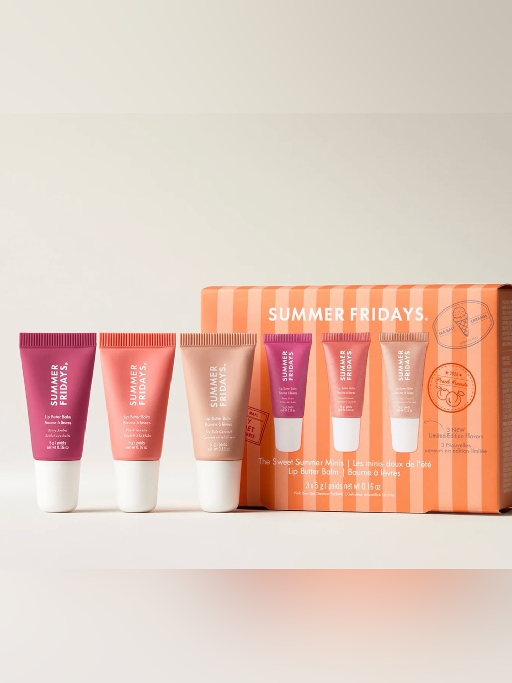 Summer Fridays The Sweet Summer Minis Lip Butter Balm Trio